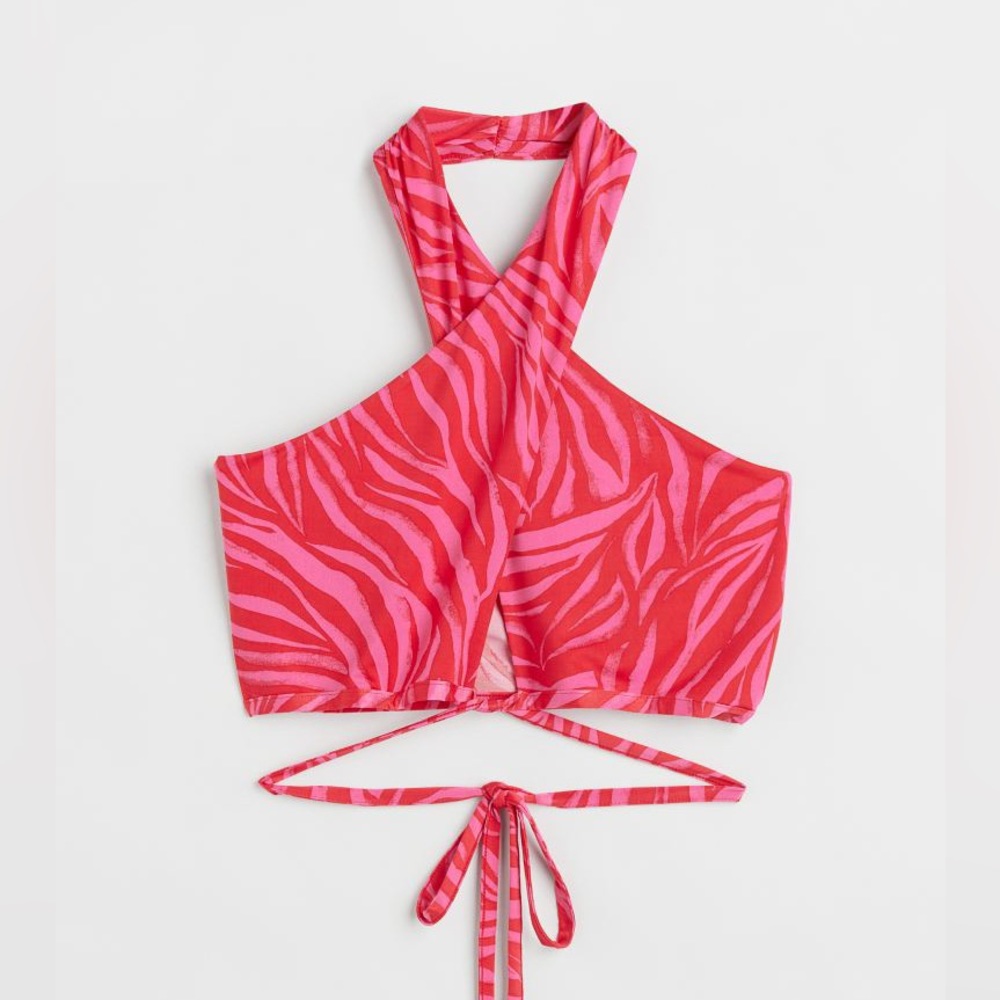 HM Pink and Red Zebra Halter